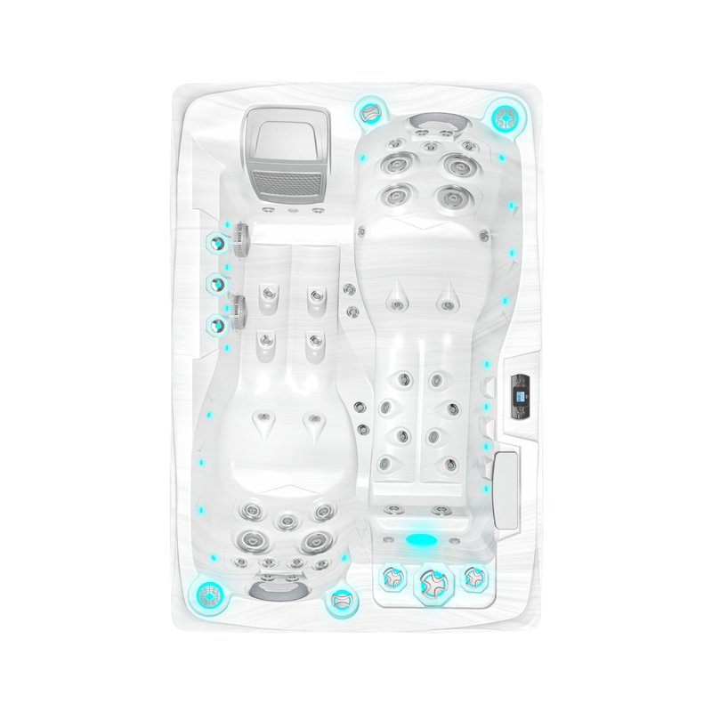 Twin Plug and Play - Spa für 2 Personen - White Marble