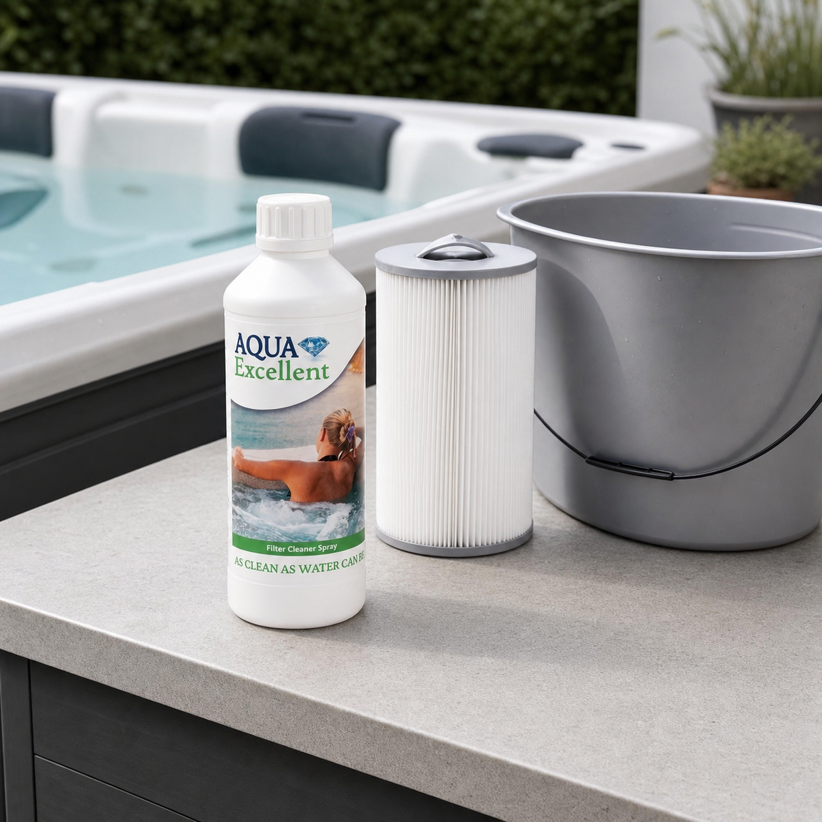 Aqua Excellent Filtre Cleaner avec une cartouche de spa propre