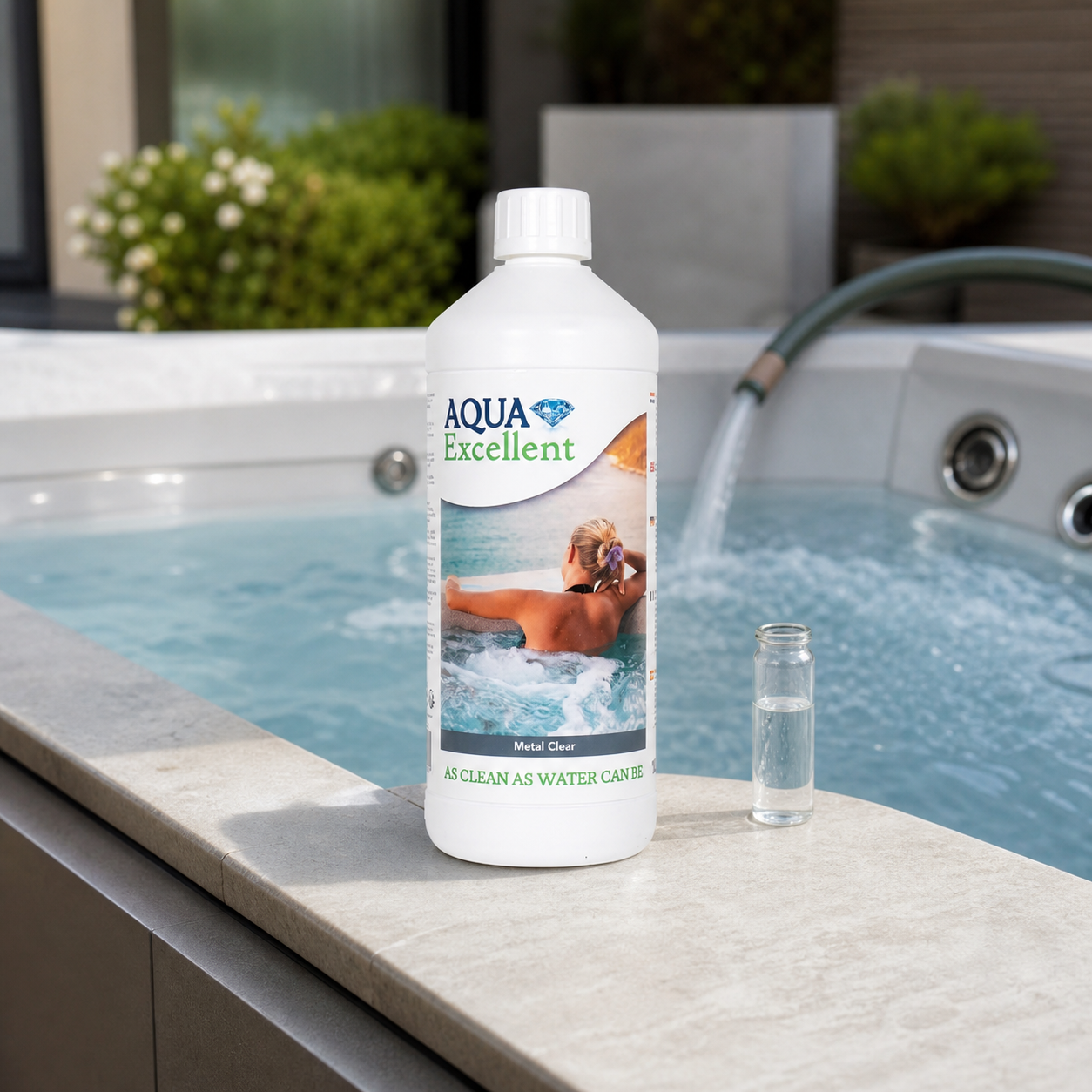 Aqua Excellent Métal Clear lors du remplissage d’un spa