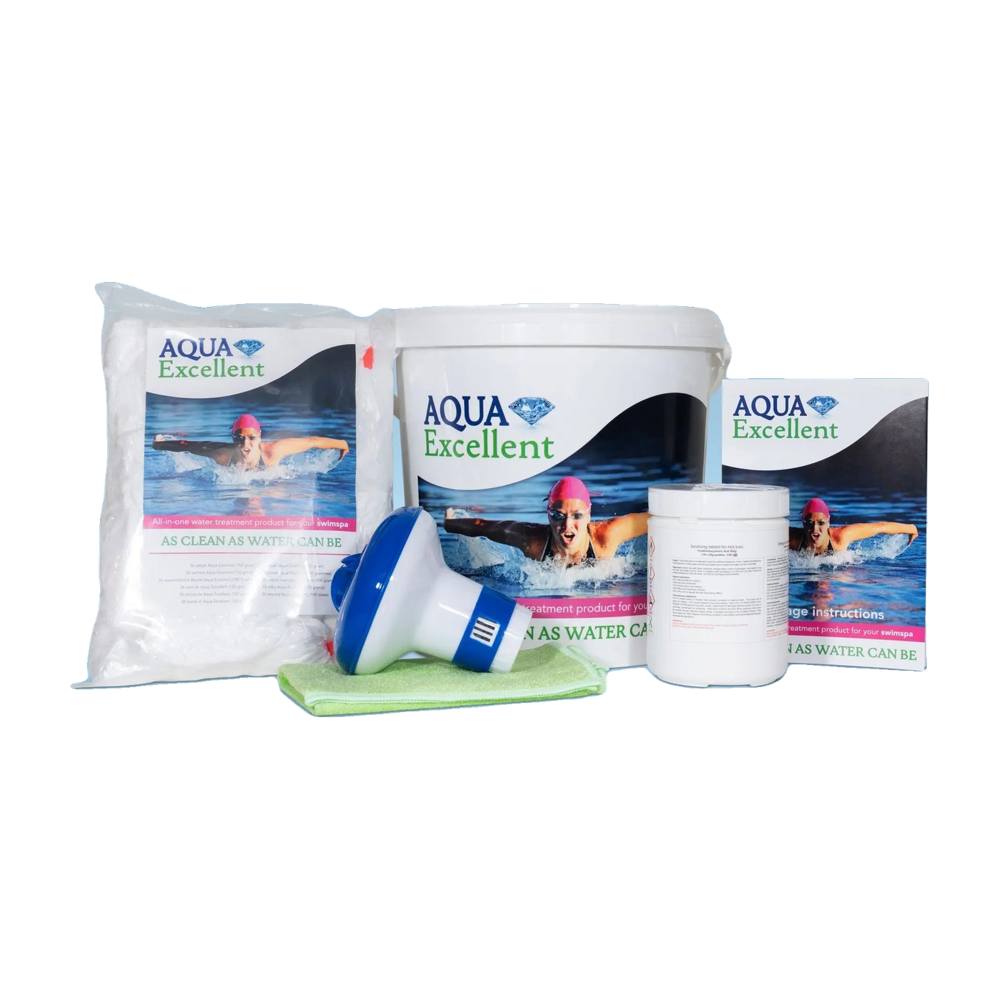 Pack spa de nage — Entretien complet, Aqua Excellent, packshot détouré