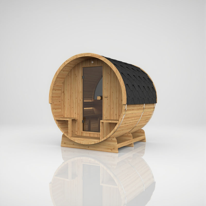 Barrel 250 - Sauna tonneau — vue avant
