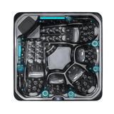 Neptune V2 - Spa 5 places - noir