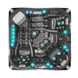 Vulkan - Spa für 5 Personen - Schwarz