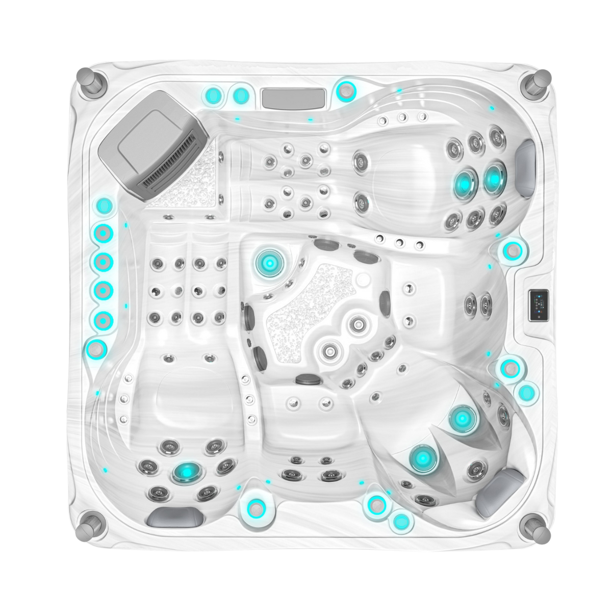 Volcano - Spa 5 places - Blanc