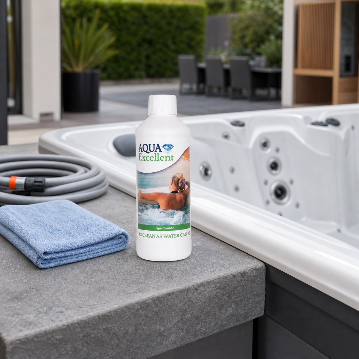 Aqua Excellent Spa Cleaner 0,5 L lors de la préparation d’une vidange