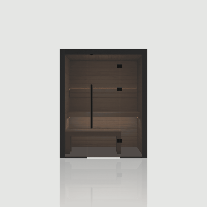 Nero 160 - Sauna intérieur 2-3 places — finition noire NODO