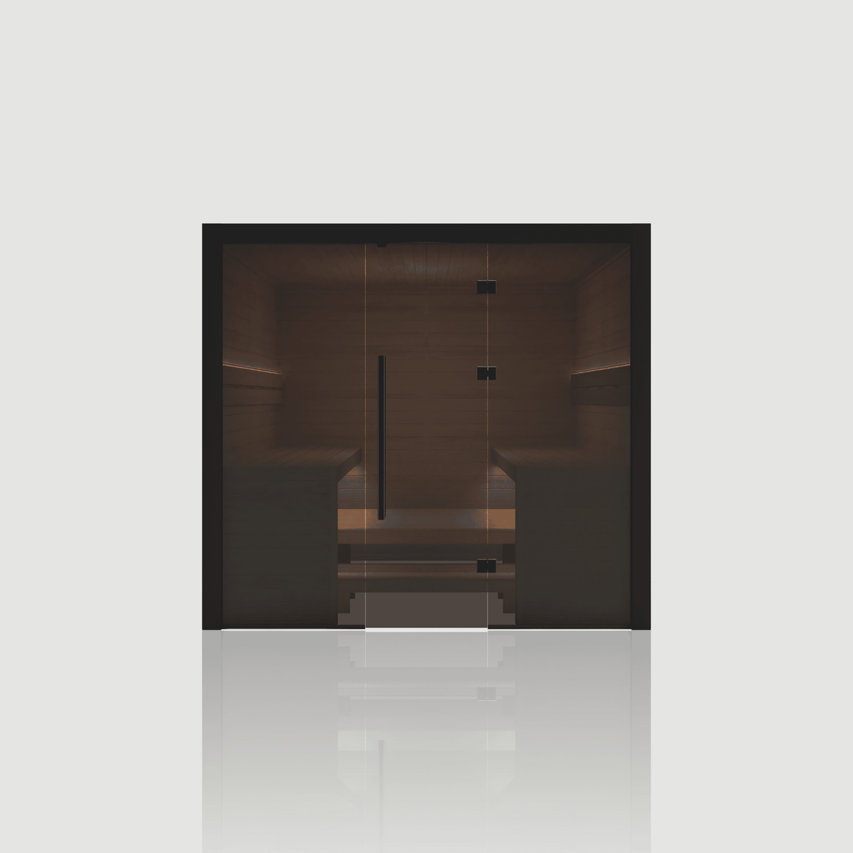 Nero 220 - Sauna intérieur 6 places — finition noire NODO