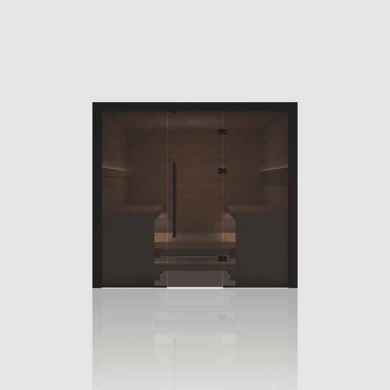 Nero 220 - Sauna intérieur 6 places — finition noire NODO