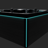 Spa Marbella Midnight Opal — angle LED au crépuscule