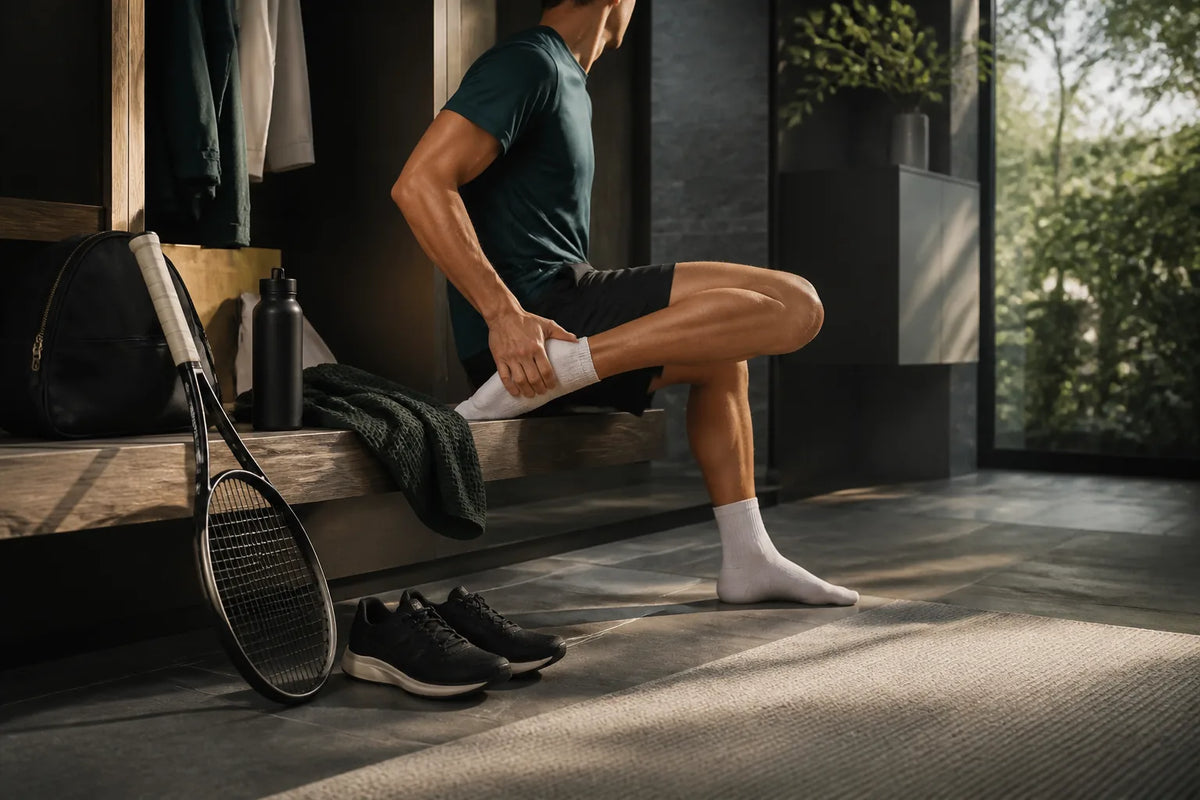Nero 160 - Indoor-Sauna für 2-3 Personen nach körperlicher Aktivität mit Sporttasche oder Sporthandtuch und sanfter Dehnung