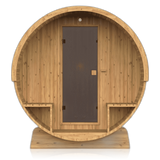 Barrel 210, sauna NODO, vue 5, posé au sol