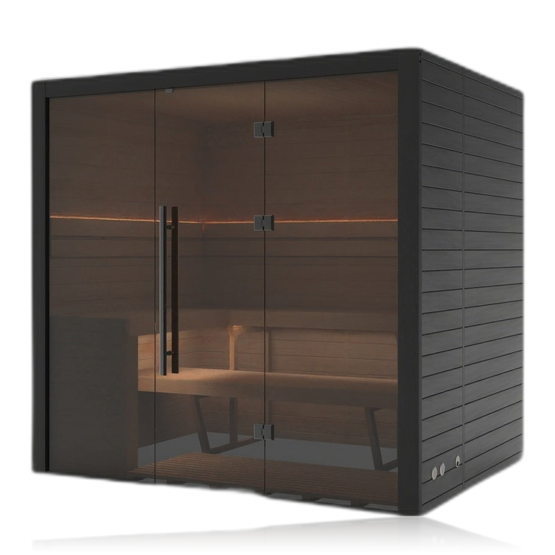 Nero 210, sauna NODO, vue 1, posé au sol
